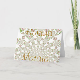 Hakuna Matata Greeting Card Karte