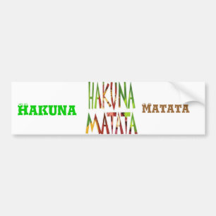 Hakuna Matata Hakuna Matata Autoaufkleber