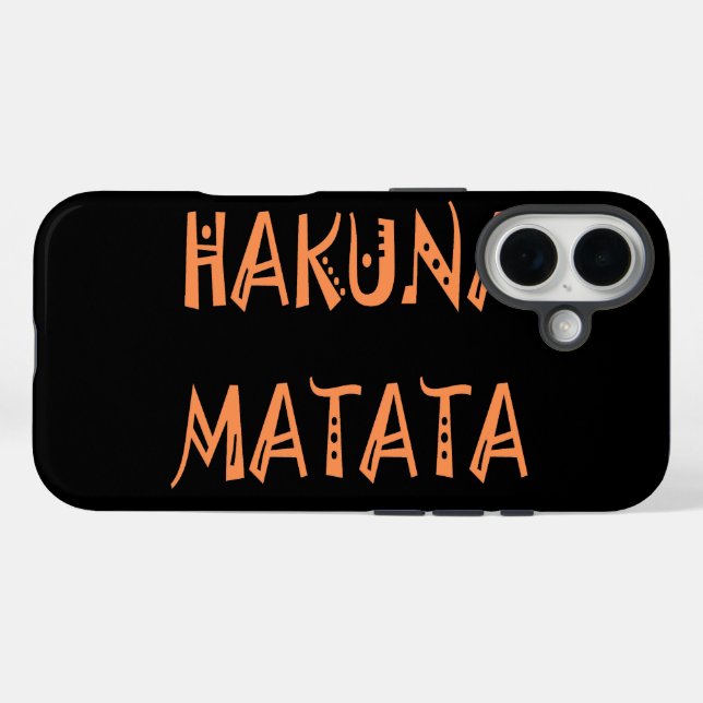 Hakuna Matata Hakunamatata Case-Mate iPhone Hülle (Rückseite (Horizontal))