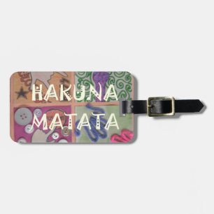 Hakuna Matata Handsign Kunstposter Gepäckanhänger
