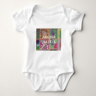 Hakuna Matata Handzeichen Kunst drucken Baby Strampler