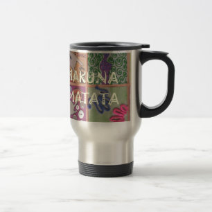 Hakuna Matata Handzeichen Kunst drucken Reisebecher