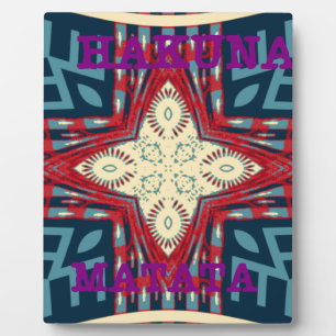 Hakuna Matata Hoffnung Design Fotoplatte