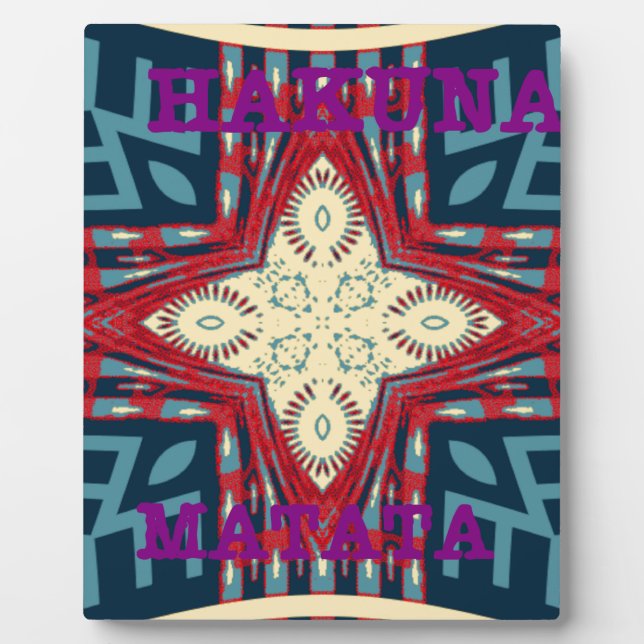 Hakuna Matata Hope disign Fotoplatte (Vorderseite)