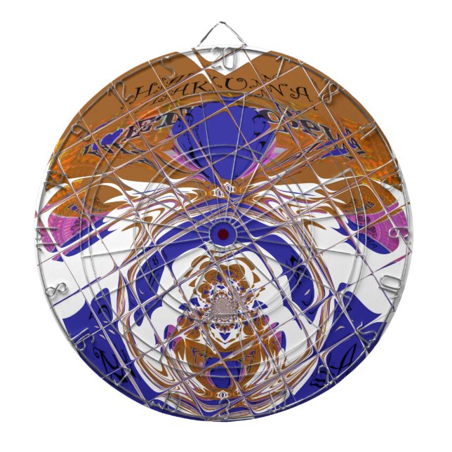 Hakuna Matata I Liebe Ethiopia Color design.pnng Dartscheibe (vorne)