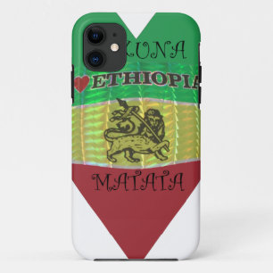 Hakuna Matata I Liebe Ethiopia Colors.png iPhone 11 Hülle