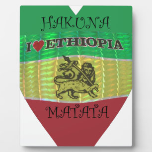 Hakuna Matata I Liebe Ethiopia Colors.png Fotoplatte