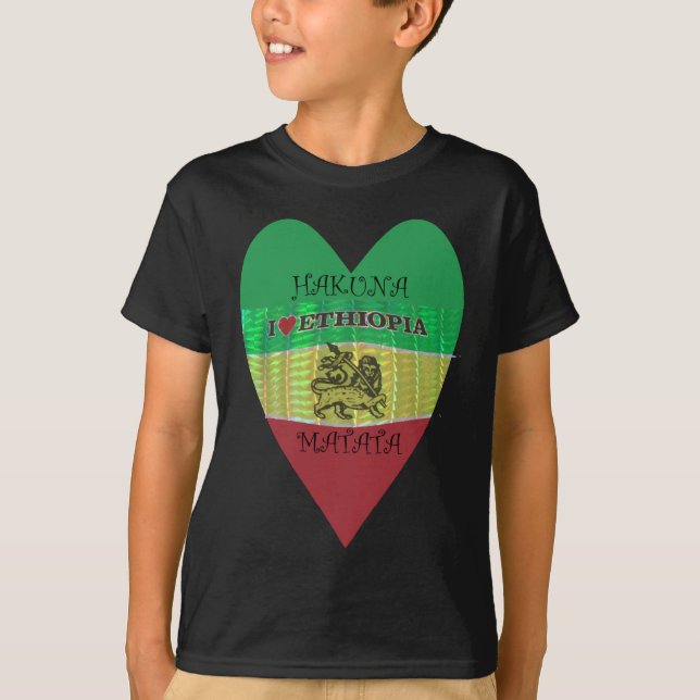 Hakuna Matata I Liebe Ethiopia Colors.png T-Shirt (Vorderseite)
