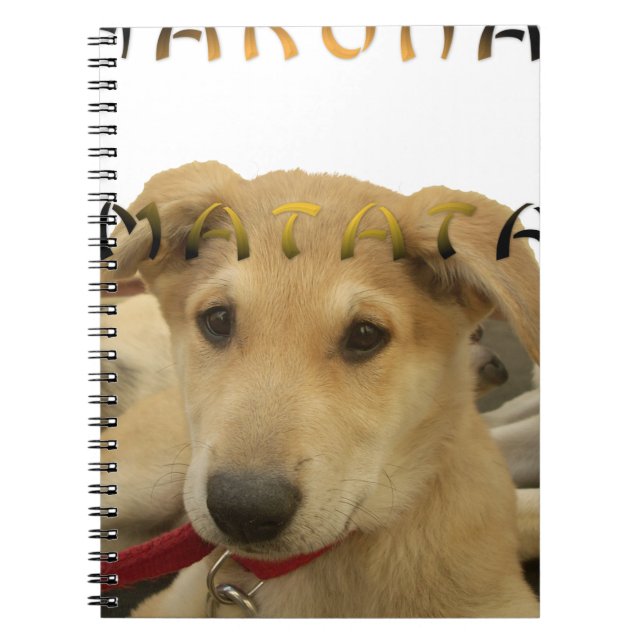 Hakuna Matata Ich weiß, was Sie denken pinctur Notizblock (Vorderseite)