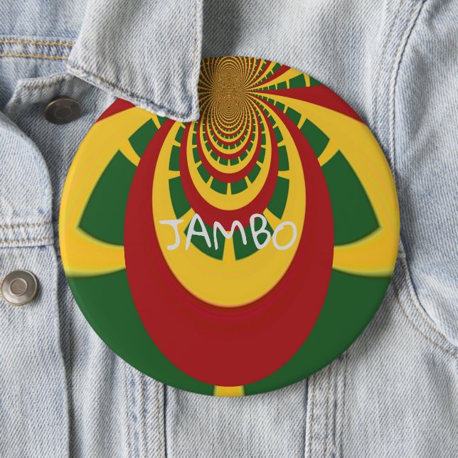 Hakuna Matata Jamaika Rasta-Farben Mode Button (Beispiel)