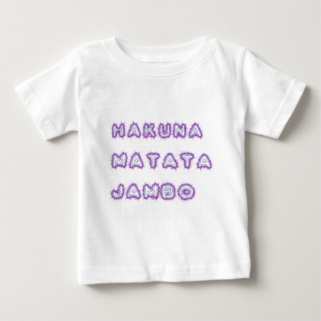HAKUNA MATATA JAMBO GIFTS BABY T-SHIRT (Vorderseite)