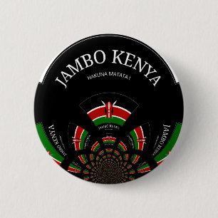 Hakuna Matata Jambo Kenya Button