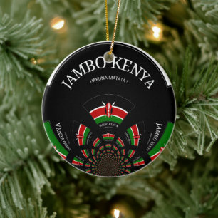 Hakuna Matata Jambo Kenya Keramik Ornament
