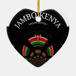 Hakuna Matata Jambo Kenya Keramikornament