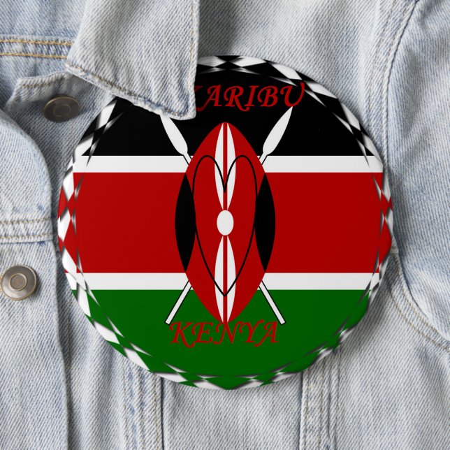 Hakuna matata Karaibu Kenya Button (Beispiel)