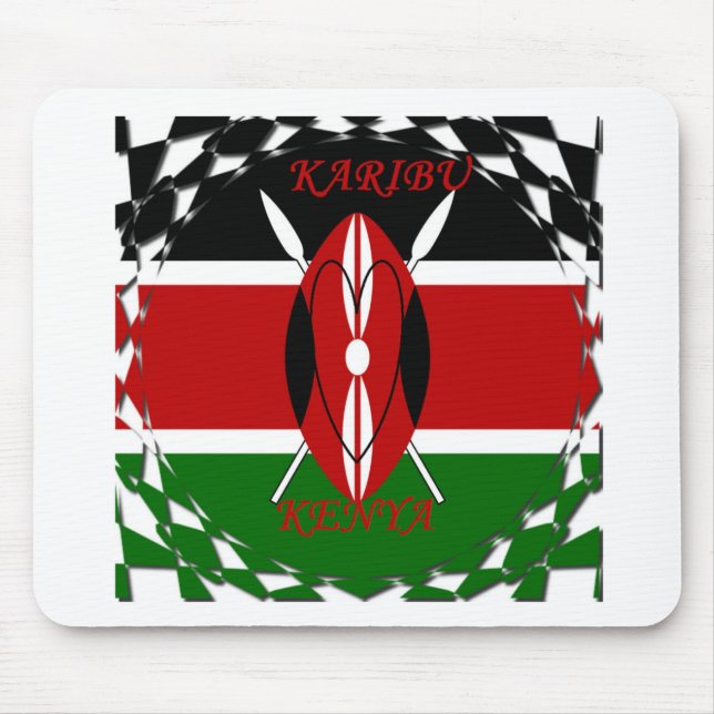 Hakuna matata Karaibu Kenya Mousepad (Vorne)
