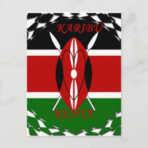Hakuna matata Karaibu Kenya Postkarte