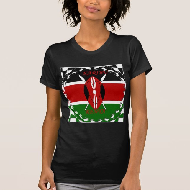 Hakuna matata Karaibu Kenya T-Shirt (Vorderseite)