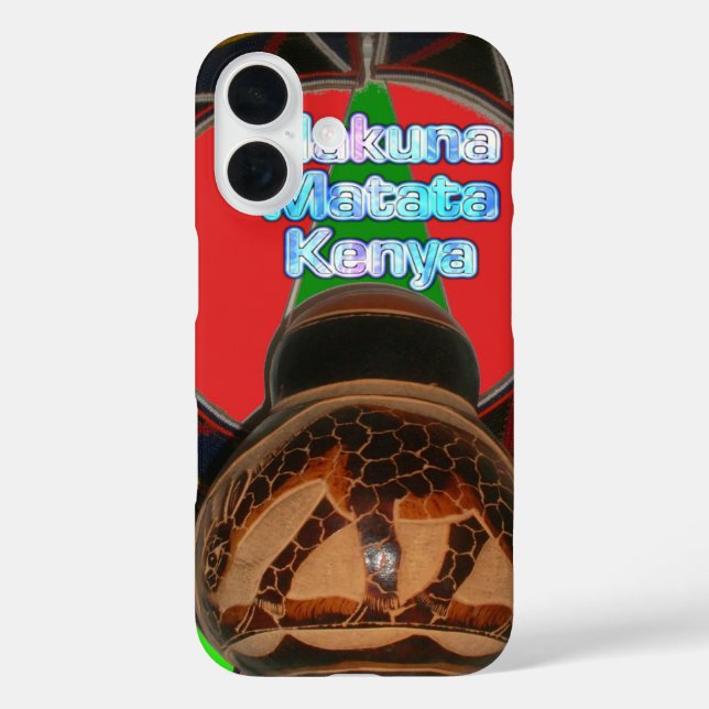 Hakuna Matata Kenya Art Print Case-Mate iPhone Hülle (Rückseite)