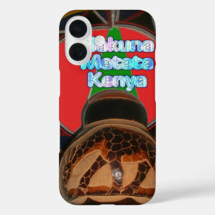 Hakuna Matata Kenya Art Print iPhone 16 Hülle