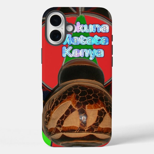Hakuna Matata Kenya Art Print Case-Mate iPhone Hülle (Rückseite)