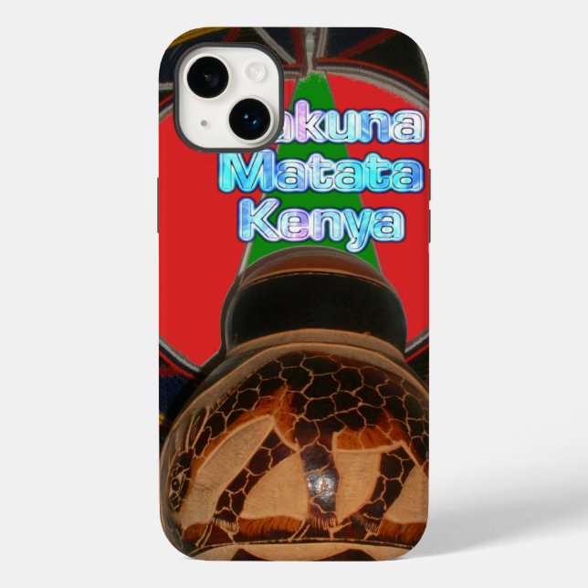 Hakuna Matata Kenya Art Print Case-Mate iPhone Hülle (Rückseite)