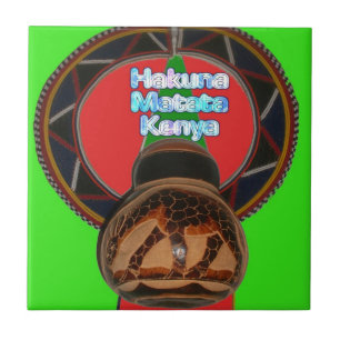 Hakuna Matata Kenya Art Print Fliese