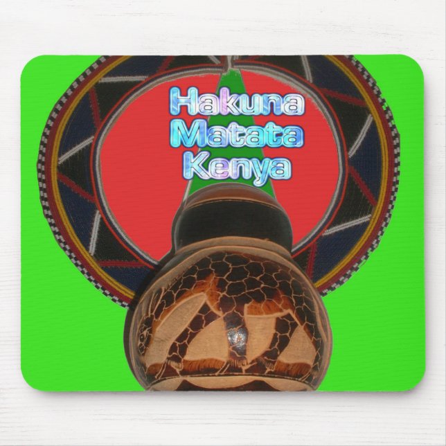 Hakuna Matata Kenya Art Print Mousepad (Vorne)