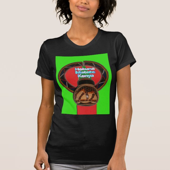 Hakuna Matata Kenya Art Print T-Shirt (Vorderseite)