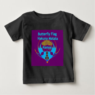 Hakuna Matata Kenya - Butterfly Art Print/Graphic Baby T-shirt