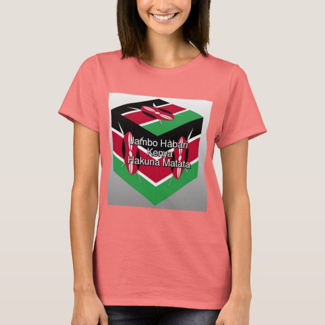 Hakuna Matata Kenya Erstellen Sie Ihre eigene schö T-Shirt (Vorderseite)