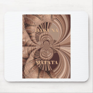Hakuna Matata Kenya Giraffe Safari Woven Sourveni Mousepad