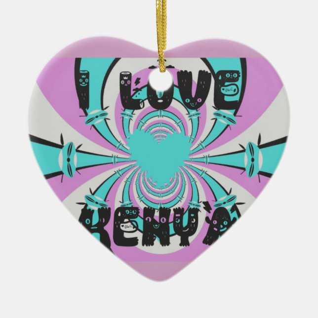 Hakuna Matata Kenya Keramikornament (Vorne)