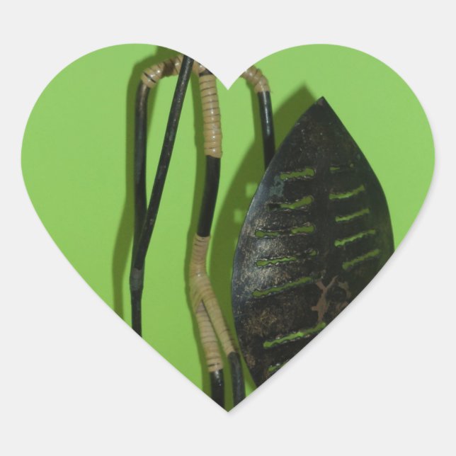 Hakuna Matata Kenya Maasai.JPG Herz-Aufkleber (Vorderseite)