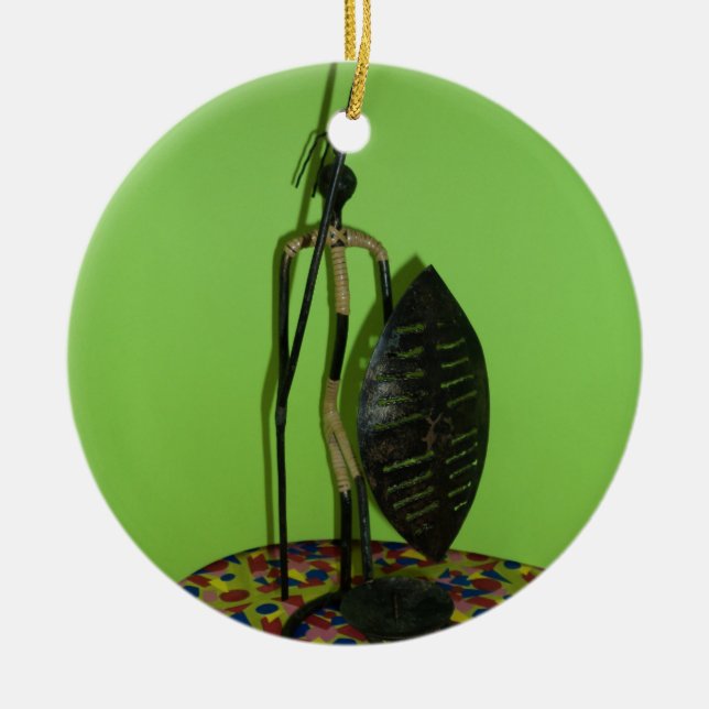 Hakuna Matata Kenya Maasai.JPG Keramikornament (Vorne)