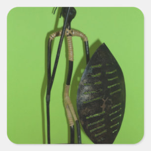 Hakuna Matata Kenya Maasai.JPG Quadratischer Aufkleber