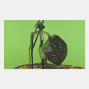 Hakuna Matata Kenya Maasai.JPG Rechteckiger Aufkleber