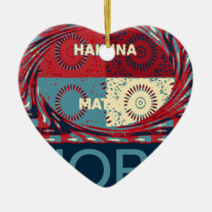 Hakuna matata keramik ornament