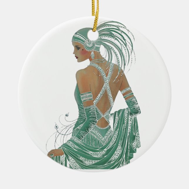 Hakuna Matata Ladys Going Green.png Keramik Ornament (Vorne)