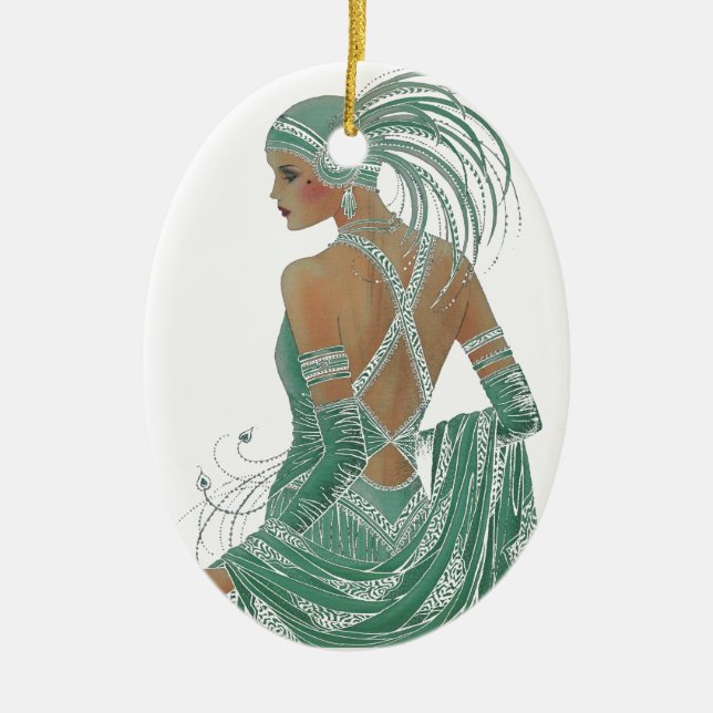 Hakuna Matata Ladys Going Green.png Keramik Ornament (Vorne)