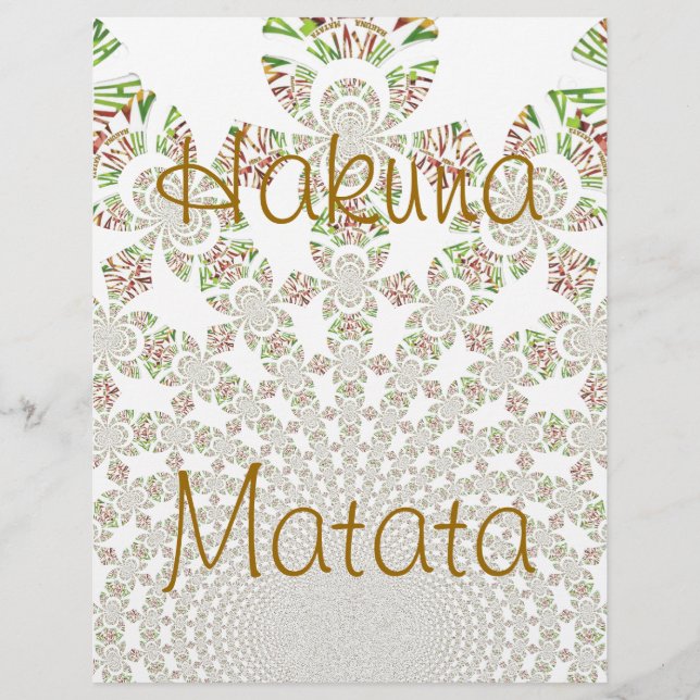 Hakuna Matata Letterhead (Vorderseite)