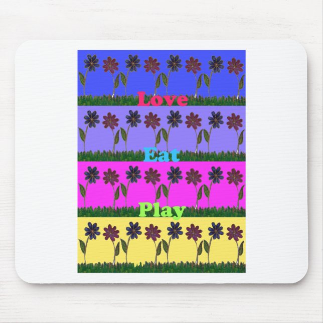 Hakuna Matata Liebe Eat Play.png Mousepad (Vorne)