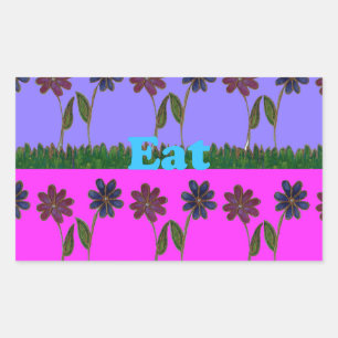 Hakuna Matata Liebe Eat Play.png Rechteckiger Aufkleber