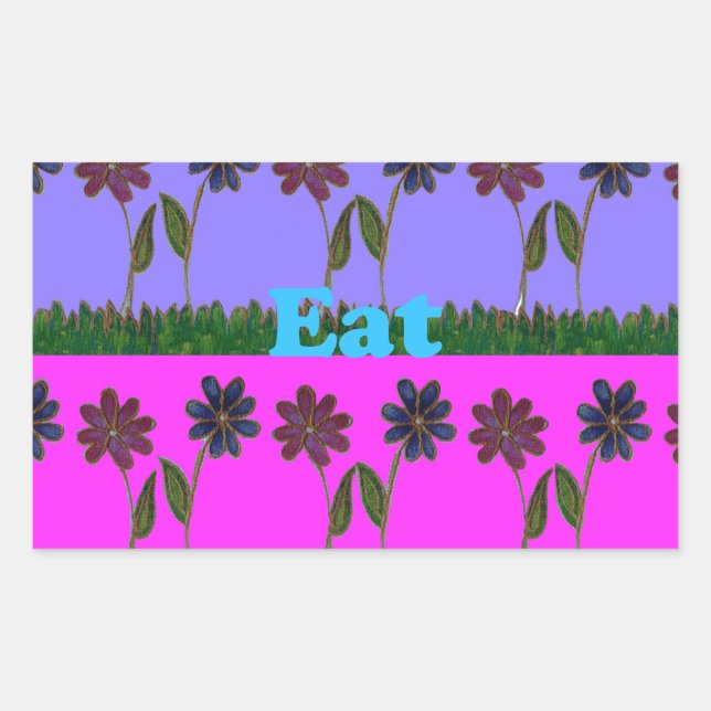 Hakuna Matata Liebe Eat Play.png Rechteckiger Aufkleber (Vorderseite)