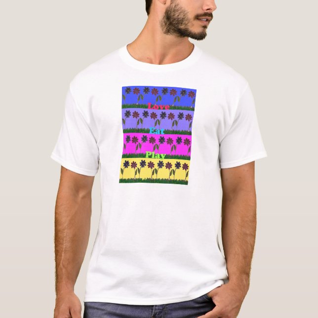 Hakuna Matata Liebe Eat Play.png T-Shirt (Vorderseite)