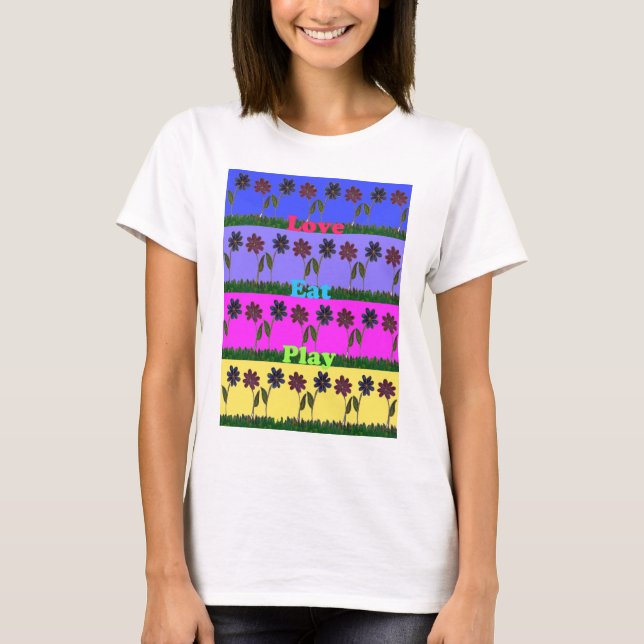 Hakuna Matata Liebe Eat Play.png T-Shirt (Vorderseite)