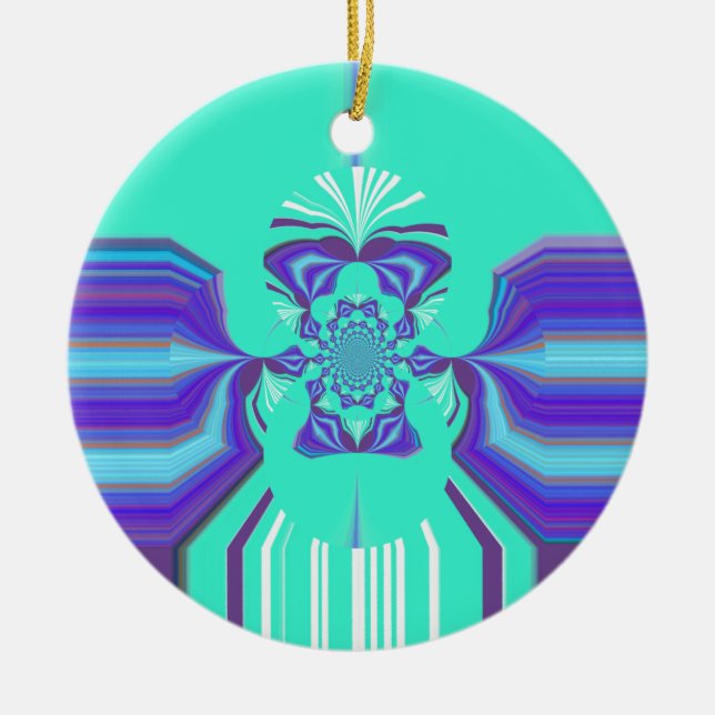 Hakuna Matata Lila Mischung Keramik Ornament (Vorne)