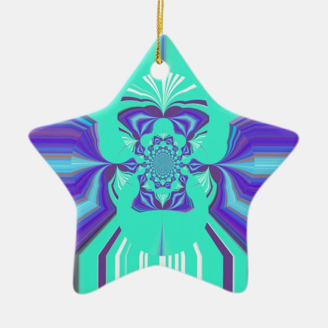 Hakuna Matata Lila Mischung Keramikornament (Vorne)