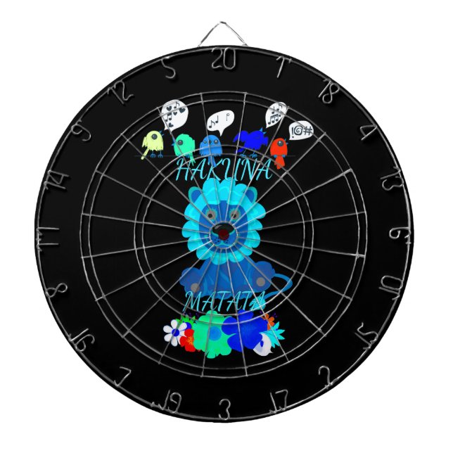 Hakuna Matata Lion Art Print Dartscheibe (vorne)