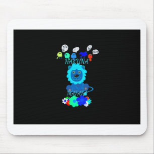 Hakuna Matata Lion Art Print Mousepad